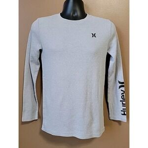 Hurley - Boys Gray Long Sleeve Thermal Shirt | Size 18/20